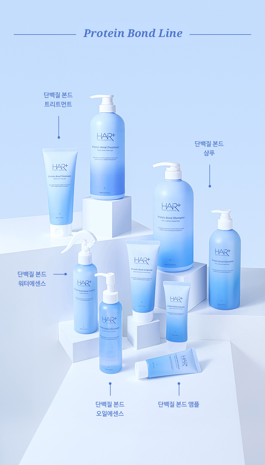 2倍強力蛋白質 順滑乾旱髮絲~韓國 Hairplus Protein Bond Oil Essense 雙重蛋白質胺基酸滋養髮尾油 - 150ml