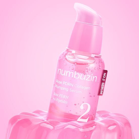 玻璃感飽滿有光澤～韓國 numbuzin No.2 Rose PDRN Collagen Plumping Serum 玫瑰PDRN膠原蛋白回彈 - 30ml
