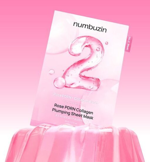 25年新升級～韓國 numbuzin No.2 Rose PDRN Collagen Plumping Sheet Mask 2號玫瑰 PDRN X 65% 膠原蛋白水潤彈力一盒5片裝(盒裝/散裝) - 2種選擇