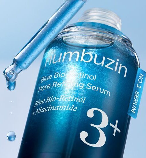 收毛孔加強版～韓國 numbuzin No.3+ Blue Bio-Retinol Pore Refining Serum 藍色生物A醇維10%B3控油收毛孔嫰膚精華 - 30ml