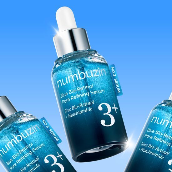 收毛孔加強版～韓國 numbuzin No.3+ Blue Bio-Retinol Pore Refining Serum 藍色生物A醇維10%B3控油收毛孔嫰膚精華 - 30ml