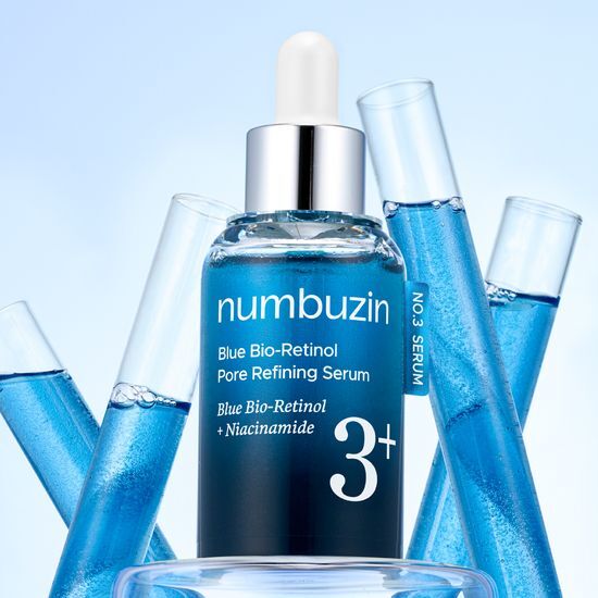 收毛孔加強版～韓國 numbuzin No.3+ Blue Bio-Retinol Pore Refining Serum 藍色生物A醇維10%B3控油收毛孔嫰膚精華 - 30ml