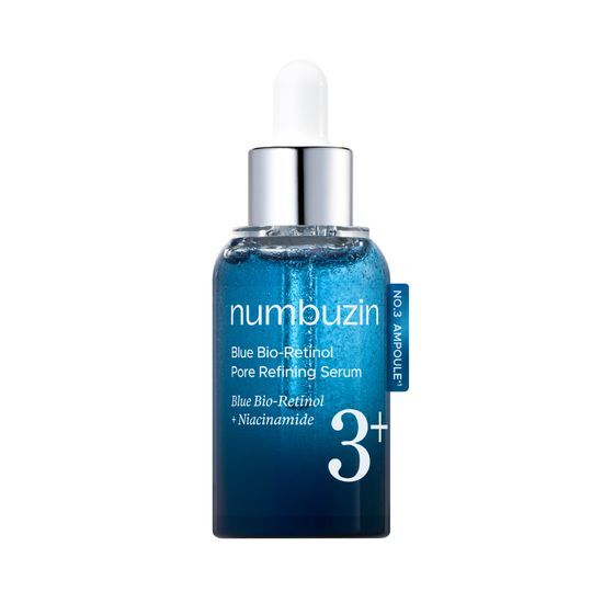 收毛孔加強版～韓國 numbuzin No.3+ Blue Bio-Retinol Pore Refining Serum 藍色生物A醇維10%B3控油收毛孔嫰膚精華 - 30ml