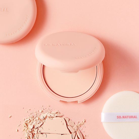 腋下汗味暗沉OUT！ 韓國 So Natural Peach Deo Pact 腋下清爽美白提亮蜜桃香氛粉餅