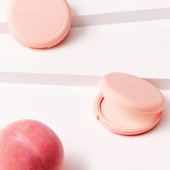 腋下汗味暗沉OUT！ 韓國 So Natural Peach Deo Pact 腋下清爽美白提亮蜜桃香氛粉餅