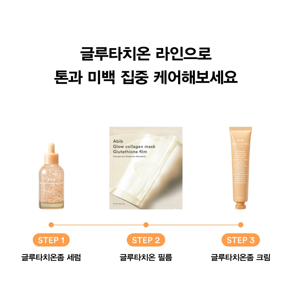 敷後變透明~韓國 ABIB Glow Collagen Mask Glutathione Film 純度99%穀胱甘肽X菸鹼醯胺X維C亮白膠原蛋白果凍面膜 一盒4片裝 - 2種選擇
