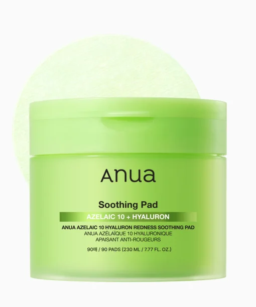 韓國 ANUA Azelaic 10 Hyaluron Redness Soothing Pad 壬二酸透明質酸積雪草去紅抗痘爽膚棉片 - 90片裝