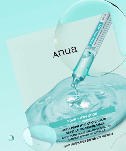 韓國 ANUA PDRN Hyaluronic Acid Capsule 100 Serum Mask 三文魚PDRN透明質酸膠原蛋白智能膠囊保濕精華面膜一盒10片裝 - 2種選擇