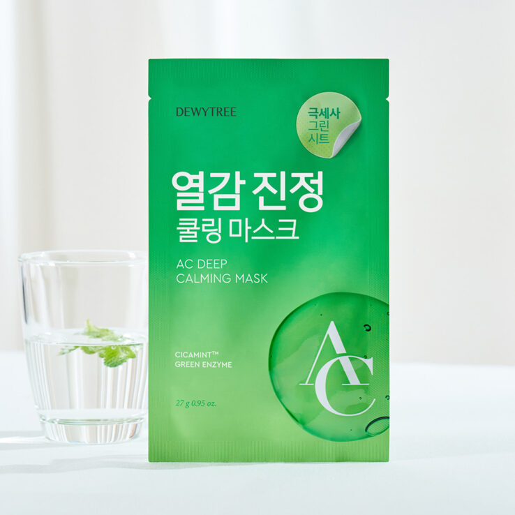 第2代升級版!即時降低-5.7°C～ 韓國 DEWYTREE AC Deep Calming Mask 涼感降溫深層鎮靜面膜 一盒10片裝