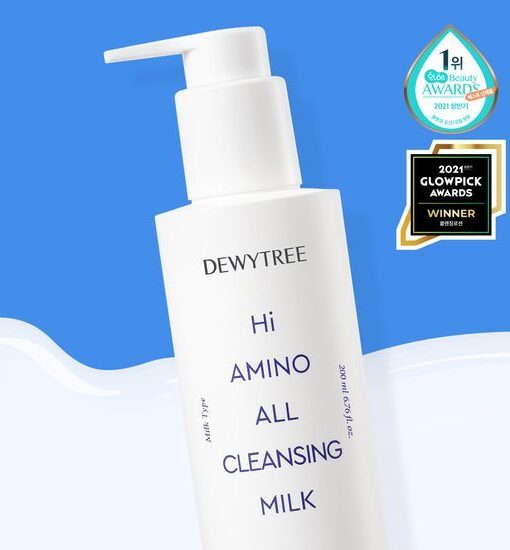 日常卸妝一take過! 韓國DEWYTREE Hi Amino All Cleansing Milk 溫和高保濕胺基酸溫和潔面乳 - 200ml