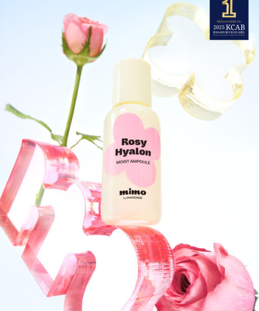 韓國 Daiso X Mimo by Mamonde Rosy-Hyalon Moisture Ampoule 大馬士革玫瑰花萃透明質酸保濕光采安瓶精華 - 50ml