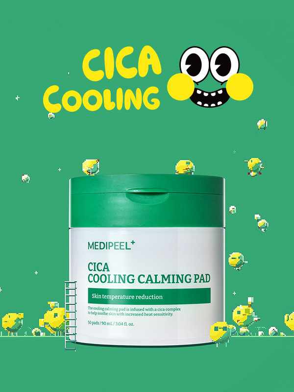 韓國 Daiso x Medi-Peel Cica Cooling Soothing Pad 2.0 積雪草X肽複降溫舒緩爽膚棉片- 50片裝