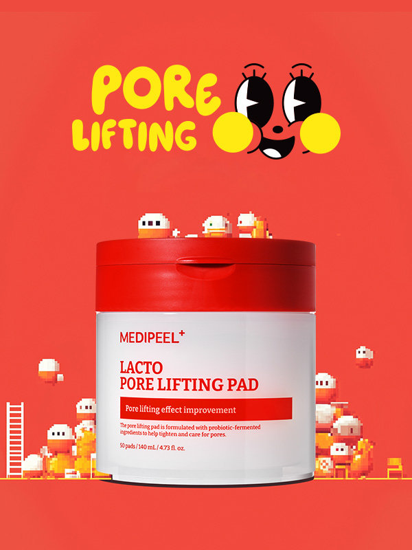 韓國 Daiso x Medi Peel Lacto Pore Lifting Pad 2.0 乳酸菌X膠原蛋白緊緻收毛孔爽膚棉片- 50片裝