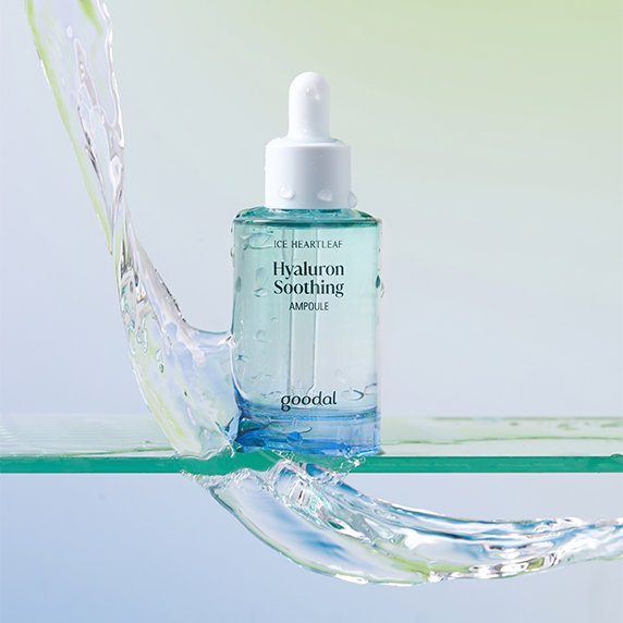 韓國 Goodal Ice Heartleaf Hyaluron Soothing Ampoule 冰萃魚腥草透明質酸保濕冷感鎮靜安瓶精華 - 50ml