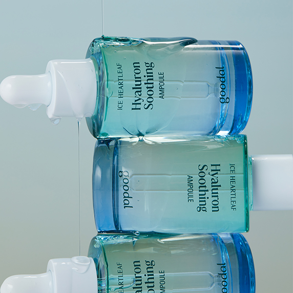 韓國 Goodal Ice Heartleaf Hyaluron Soothing Ampoule 冰萃魚腥草透明質酸保濕冷感鎮靜安瓶精華 - 50ml