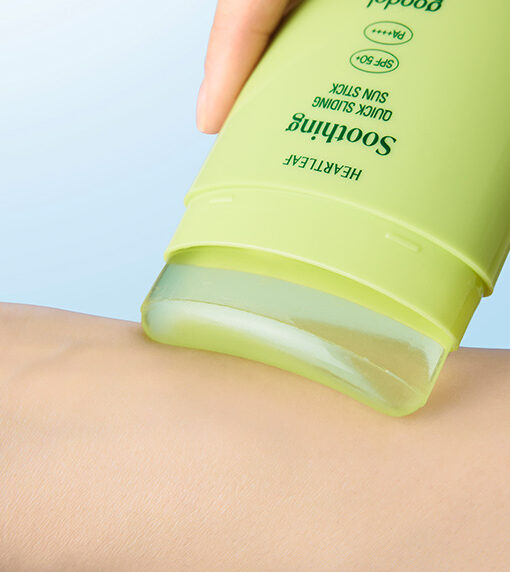 新升級版 透明膏體不泛白～韓國 Goodal Heartleaf Soothing Quick Sliding Sun Stick SPF 50+ PA++++ 魚腥草舒緩清爽防曬棒