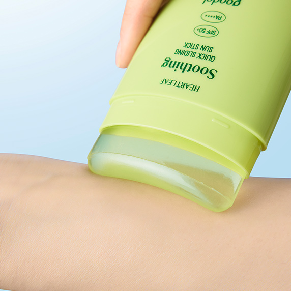新升級版 透明膏體不泛白～韓國 Goodal Heartleaf Soothing Quick Sliding Sun Stick SPF 50+ PA++++ 魚腥草舒緩清爽防曬棒
