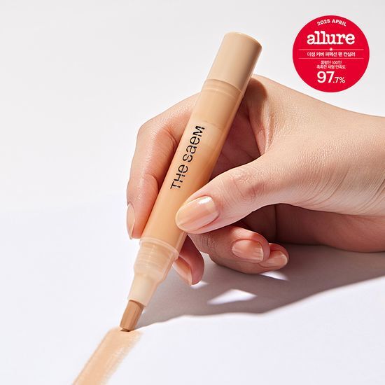 補妝方便～韓國The Saem Cover Perfection Pen Concealer 多功能輕薄保濕遮瑕液筆(遮瑕/校正/提亮) - 6色選擇