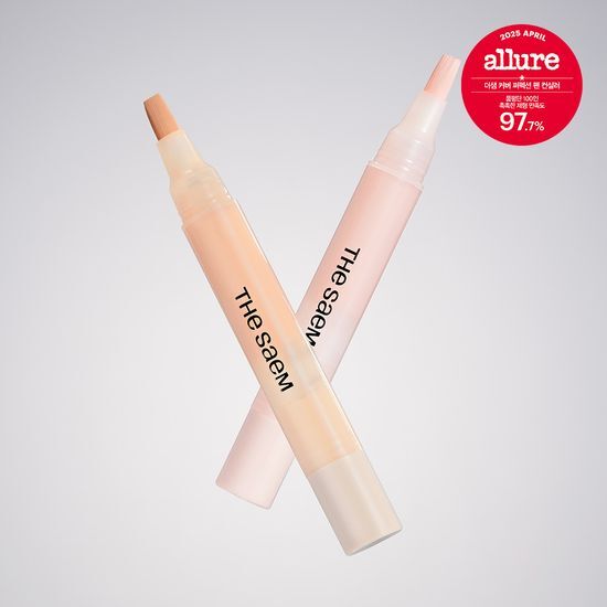 補妝方便～韓國The Saem Cover Perfection Pen Concealer 多功能輕薄保濕遮瑕液筆(遮瑕/校正/提亮) - 6色選擇
