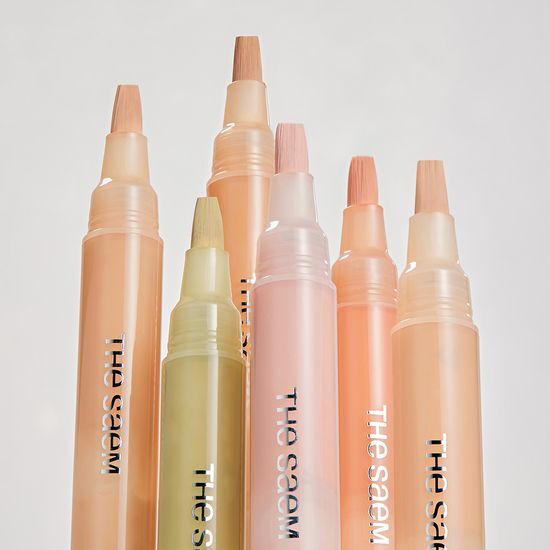 補妝方便～韓國The Saem Cover Perfection Pen Concealer 多功能輕薄保濕遮瑕液筆(遮瑕/校正/提亮) - 6色選擇