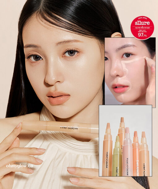 補妝方便～韓國The Saem Cover Perfection Pen Concealer 多功能輕薄保濕遮瑕液筆(遮瑕/校正/提亮) - 6色選擇