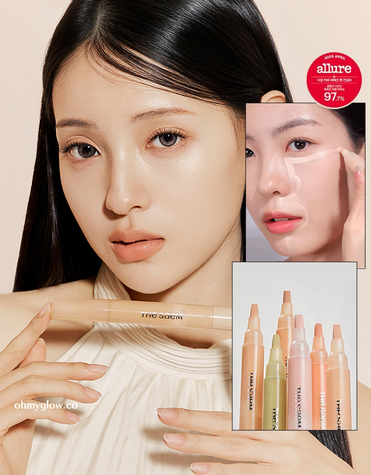 補妝方便～韓國The Saem Cover Perfection Pen Concealer 多功能輕薄保濕遮瑕液筆(遮瑕/校正/提亮) - 6色選擇