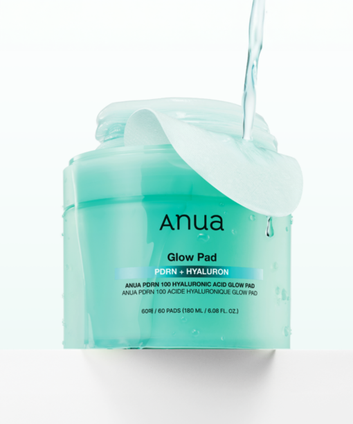 韓國 ANUA PDRN 100 Hyaluronic Acid Glow Pad 三文魚PDRN透明質酸膠原蛋白水光煥活保濕彈力濕敷精華爽膚棉片 - 60片裝