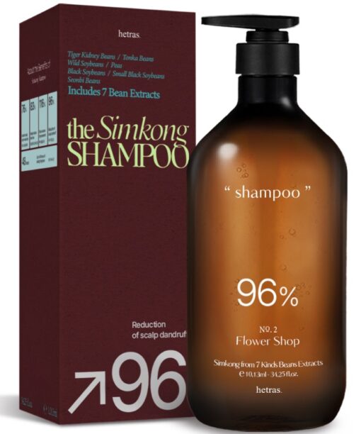 韓國 hetras Simkong Anti-Hair Loss Shampoo 天然植物蛋白豆萃香氛洗髮水