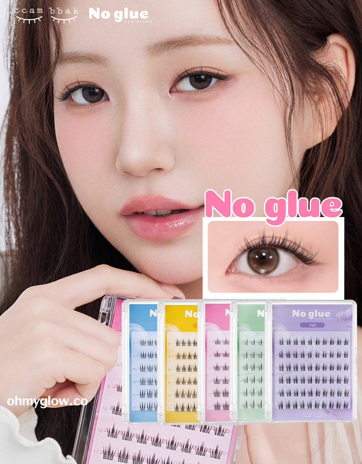新增款式～GLOWPICK🏆 Liz推介！一撕即貼 3秒搞掂！【免膠系列】韓國 CCAM BBAK No Glue Lash 2代免膠水假眼睫毛 - 5種款式選擇