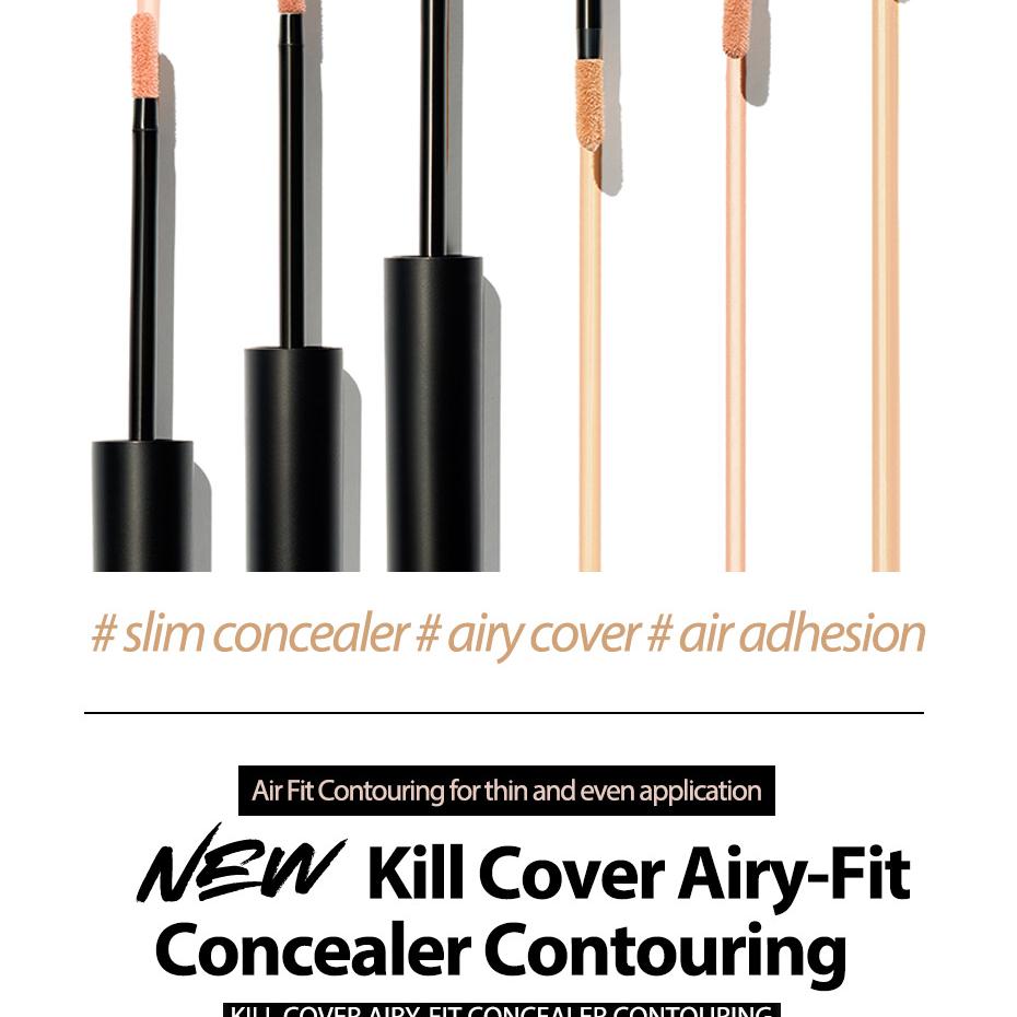 韓國 Clio Kill Cover Airy Fit Concealer 豐盈輕薄遮瑕液 - 6色選擇