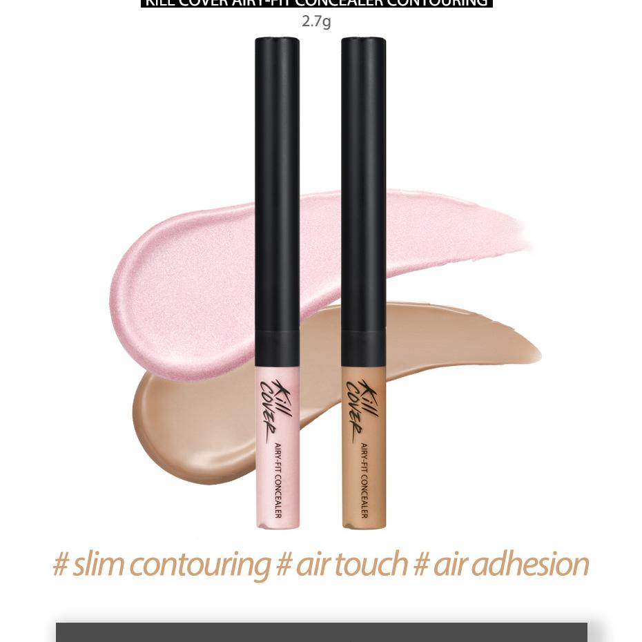 韓國 Clio Kill Cover Airy Fit Concealer 豐盈輕薄遮瑕液 - 6色選擇