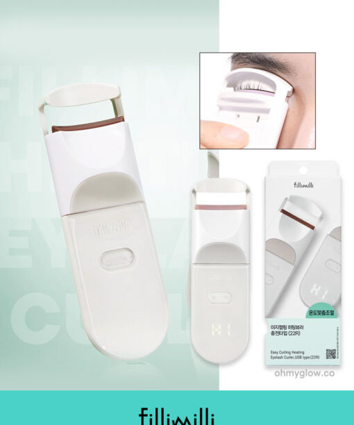 第三代可調溫～韓國 FilliMilli Easy Curling Heating Eyelash Curler 智能電熱捲燙睫毛捲曲夾 - USB 充電Type