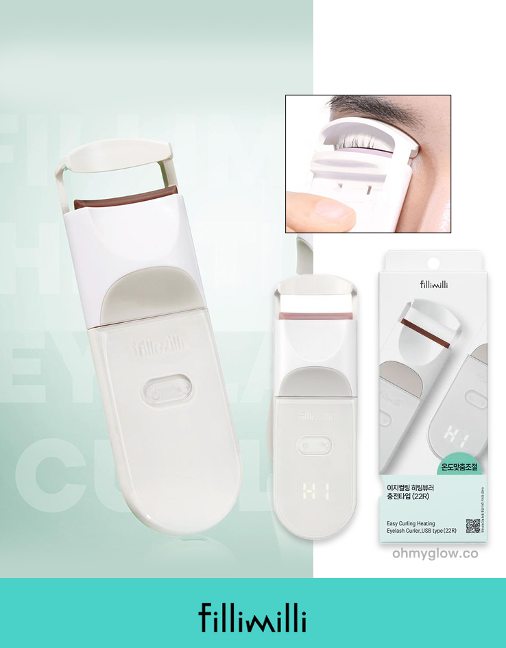 第三代可調溫～韓國 FilliMilli Easy Curling Heating Eyelash Curler 智能電熱捲燙睫毛捲曲夾 - USB 充電Type