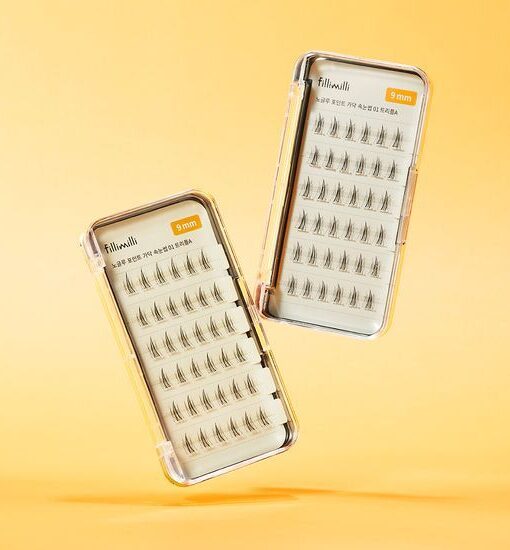 【附送睫毛攝子】韓國 FilliMilli No Glue Point Piece Lashes 免膠分段式假眼睫毛36片裝 - 4種款式選擇