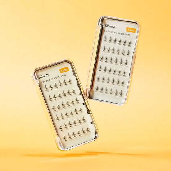 【附送睫毛攝子】韓國 FilliMilli No Glue Point Piece Lashes 免膠分段式假眼睫毛36片裝 - 4種款式選擇