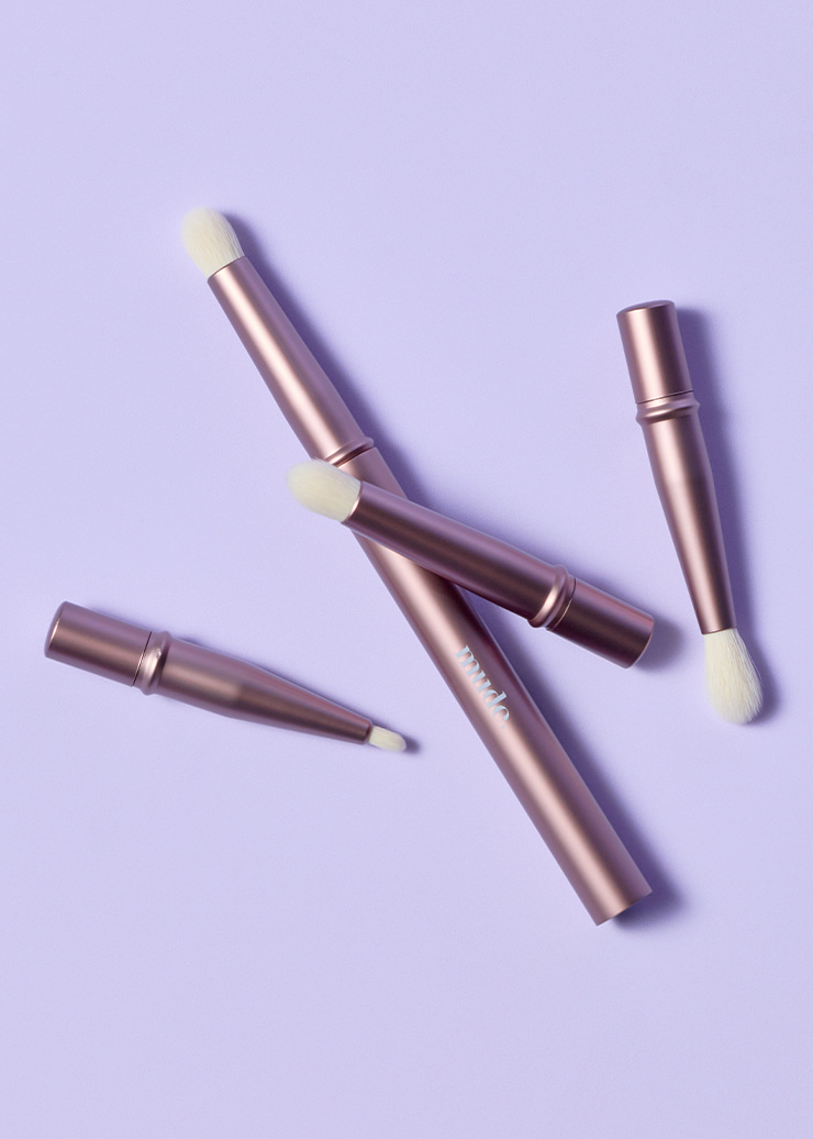 韓國 Mude Travel Mini Brush Set 超迷你旅行掃具4件套裝連收納盒