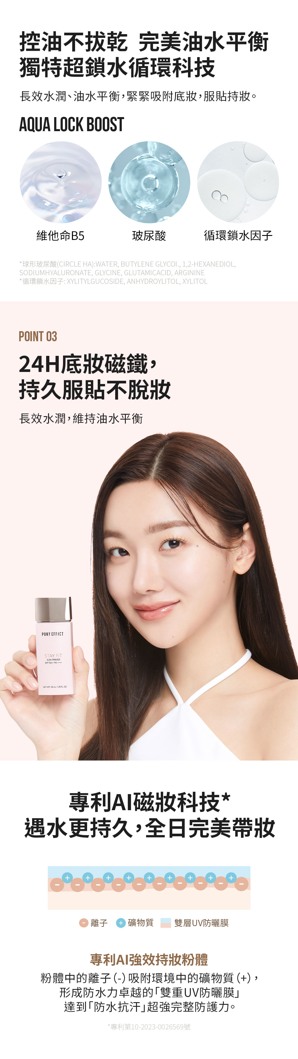 4合1功效~韓國 Pony Effect Stay Fit Sun Primer SPF50+ PA++++ 水感提亮 X 控油 X 防曬妝前乳