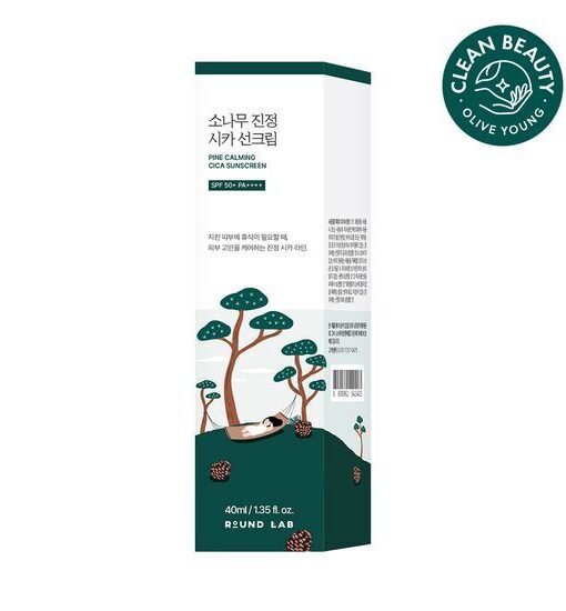 韓國 Round Lab Pine Calming CICA Sunscreen SPF50+ PA++++ 松樹積雪草控油特效舒緩清爽防曬 - 40ml