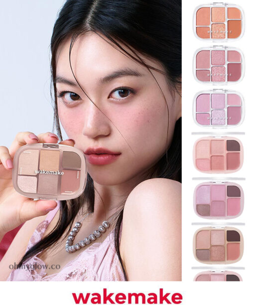 FW新色#11入！GlowPick🏆 胭脂X眼影X高光 3 In 1! 韓國 WakeMake Soft Sheer Multi Palette 6色多用途綜合盤(#01-11) - 11色調選擇
