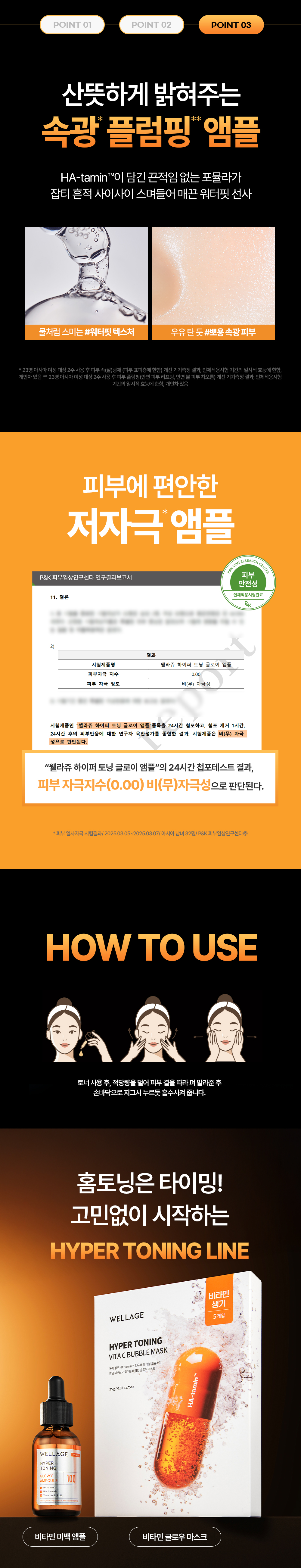 肌底光采~韓國 Wellage Hyper Toning Glow Ampoule 傳明酸X穀胱甘肽X維B3美白安瓶精華 - 30ml