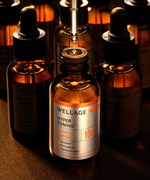 肌底光采～韓國 Wellage Hyper Toning Glow Ampoule 傳明酸X穀胱甘肽X維B3美白安瓶精華 - 30ml