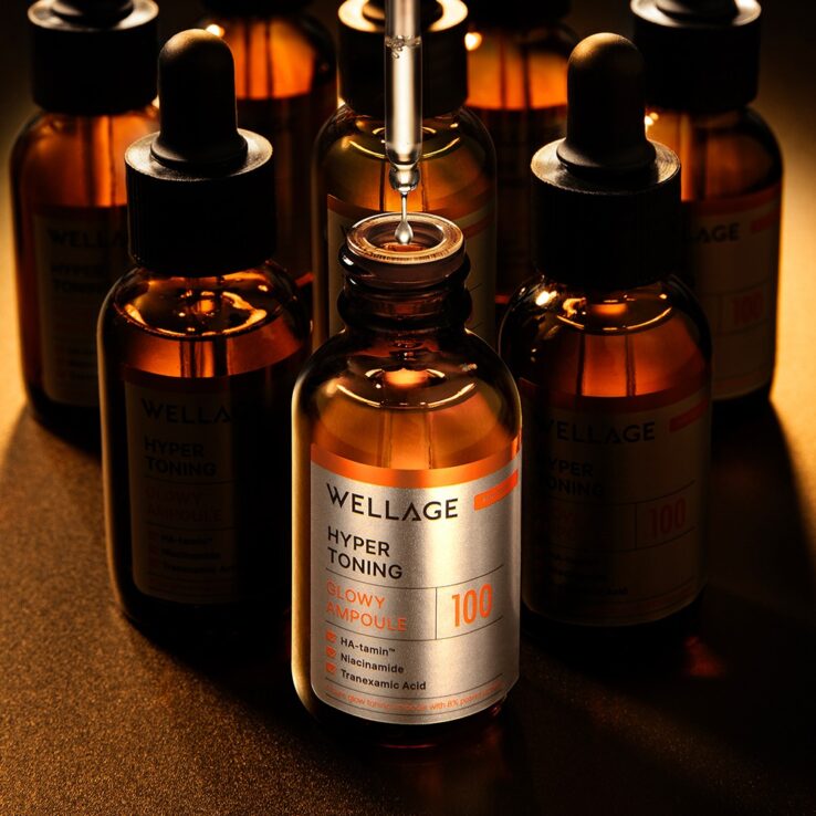肌底光采～韓國 Wellage Hyper Toning Glow Ampoule 傳明酸X穀胱甘肽X維B3美白安瓶精華 - 30ml