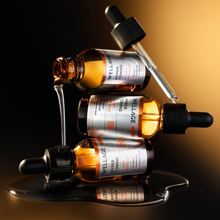 肌底光采～韓國 Wellage Hyper Toning Glow Ampoule 傳明酸X穀胱甘肽X維B3美白安瓶精華 - 30ml