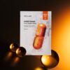 用後Keep到100小時水潤光澤～韓國 Wellage Hyper Toning Vita C Bubble Mask 100%純穀胱甘肽X維C超提亮美白氣泡面膜 一盒5片裝 - 2種選擇
