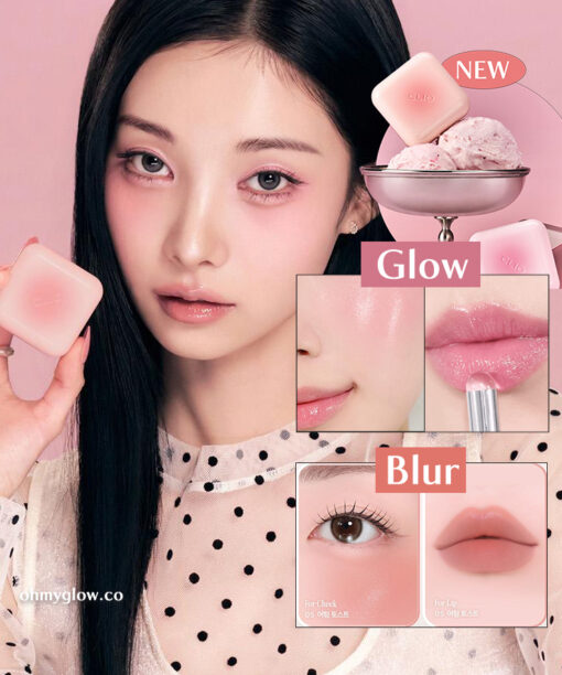 新色Sugar Afternoon系列〖新增Blur霧面版〗韓國 Clio X 俞真 Essential Lipcheek Tap 多用途唇頰兩用胭脂霜(霧面/光澤) - 多色選擇