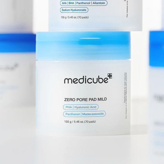 溫和版～韓國 medicube Zero Pore Mild Pad 零毛孔去角質毛孔管理爽膚棉片 70片裝