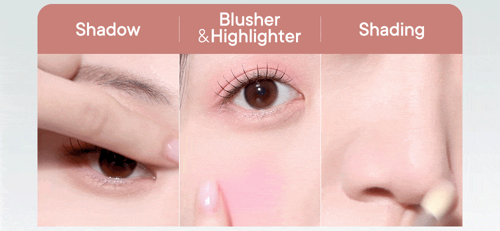 韓國 peripera Heart Pocket Single ♥ 心心單色眼影(Matte霧面/珠光/亮片) - 多色選擇