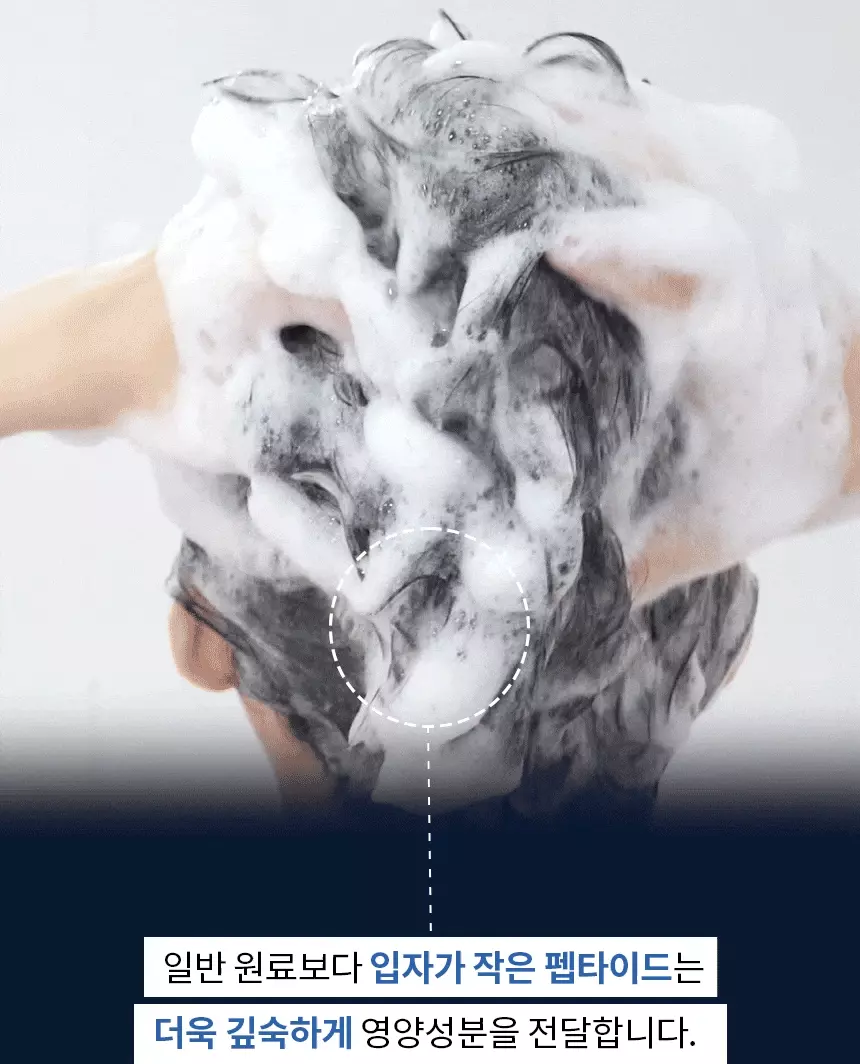 防脫去油垢頭臭～韓國科研頭皮育髮專長 ViveLab Active Biotinpeptide Solution Scalp Shampoo 清爽油性頭皮抗脫髮生物素B7藍色洗髮露(1000ml/550ml/70ml) - 3種選擇