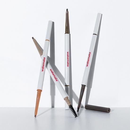 韓國 25年新版 Wakemake Soft Drawing Silm Brow 1mm 精細斜角柔和根根分明雙頭眉筆 - 4色選擇