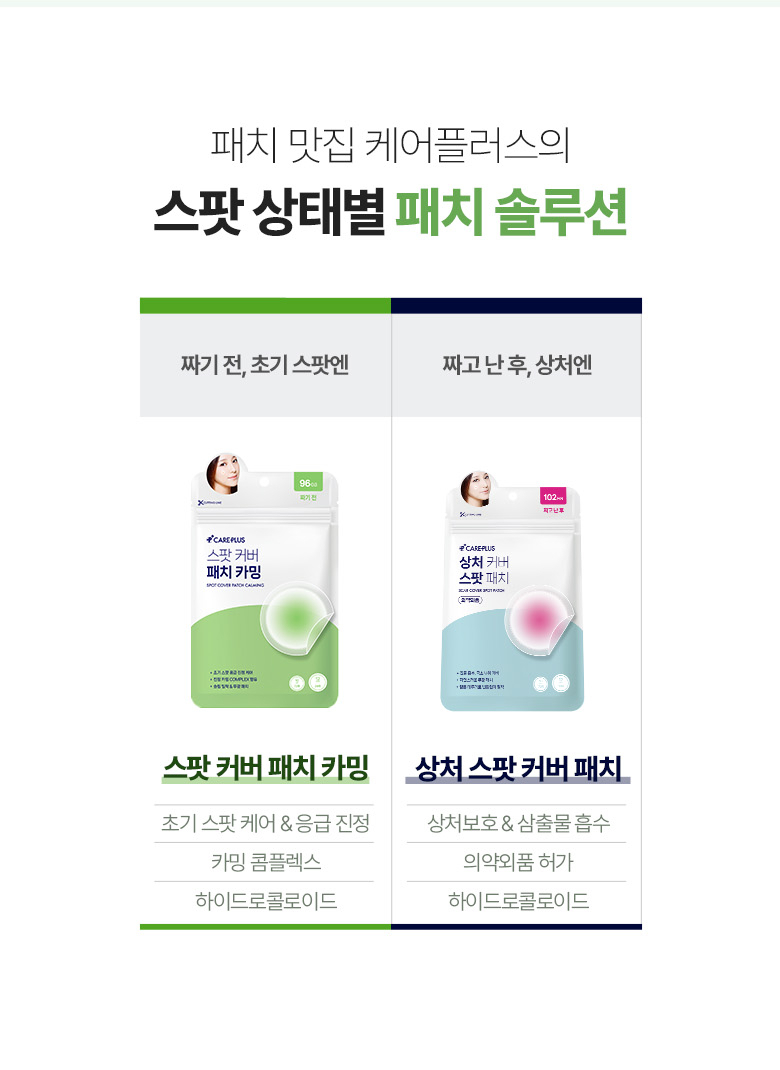 Olive Young 4年No.1 🏆皇牌得奬暗瘡貼～韓國 Care Plus Scar Cover Spot Patch 消痘暗瘡貼 102片裝